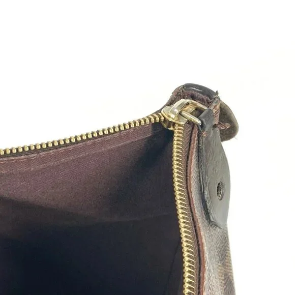 LOUIS VUITTON N41013 Damier Iena MM Shoulder Bag Tote Bag Canvas Ebene Brown - Picture 16 of 16